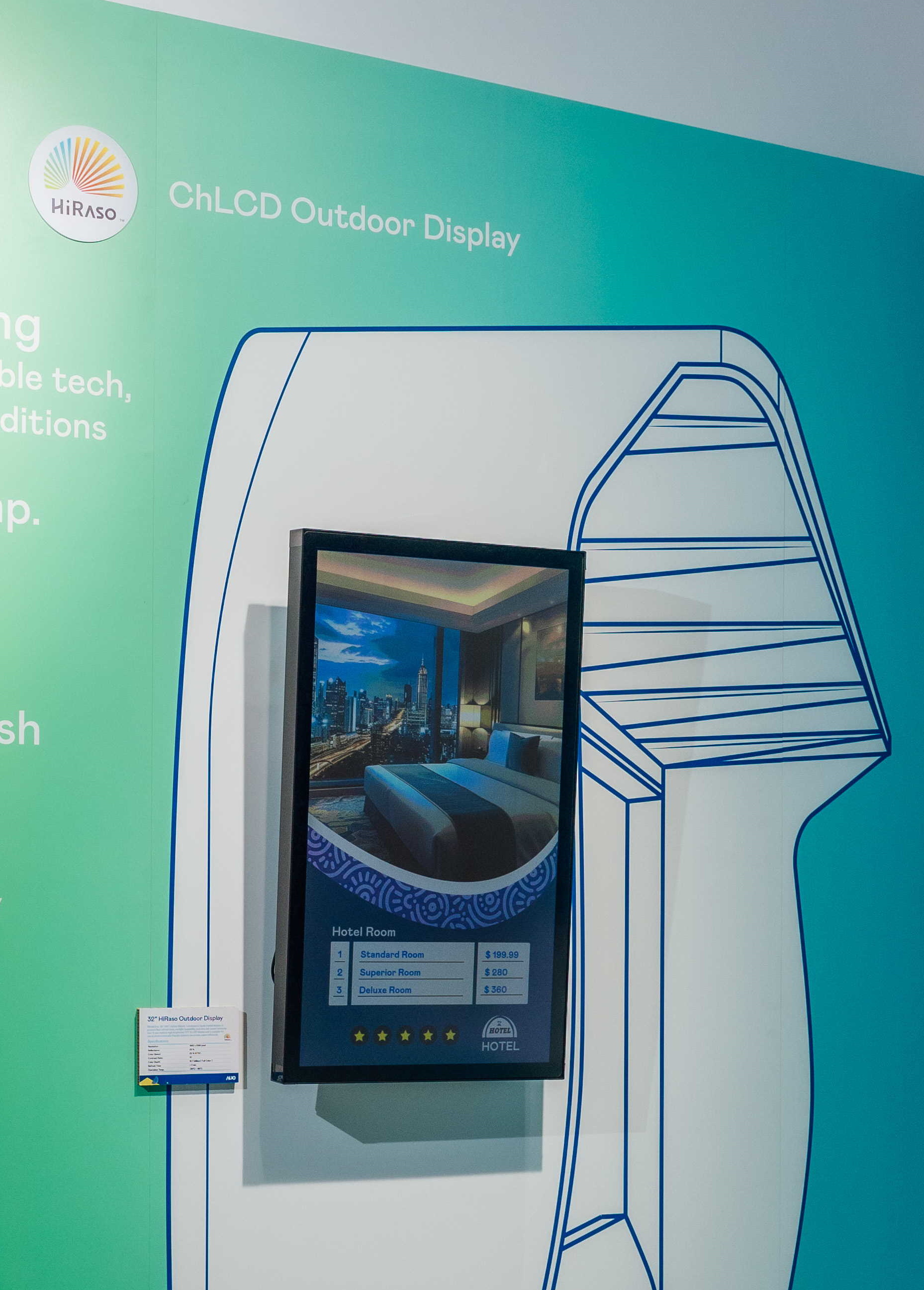 AUO focuses on innovation and green technology patents, actively developing corresponding processes and products for energy saving and carbon reduction. This includes the HiRaso cholesterol liquid crystal display, which uses innovative bistable technology to achieve zero energy consumption in static display.